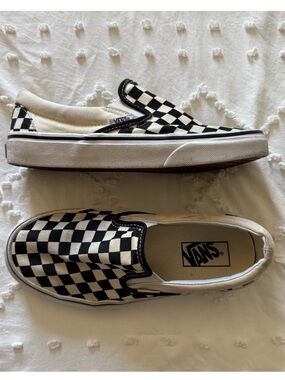 Vans Classic Slip-On Checkerboard - Black/White